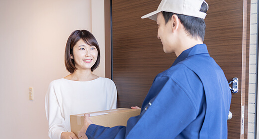 自宅にいながら 日本全国どこでも配送